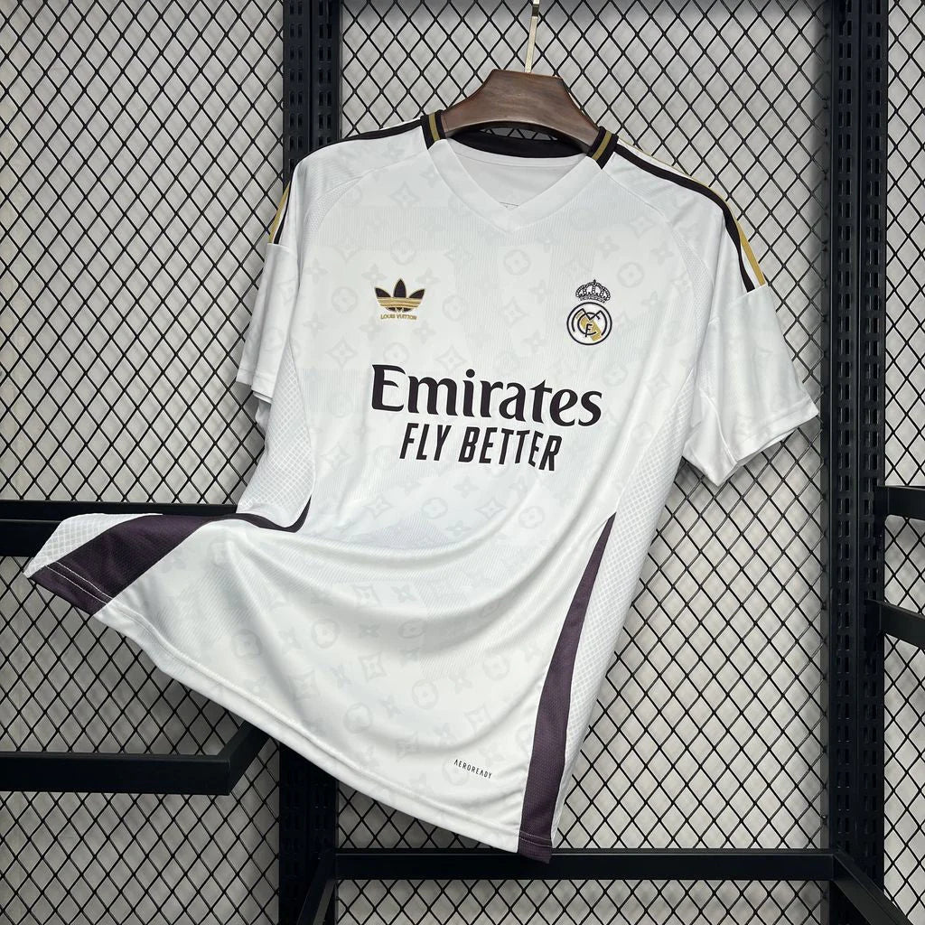 Real Madrid White LV Jersey