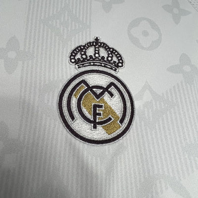 Real Madrid White LV Jersey
